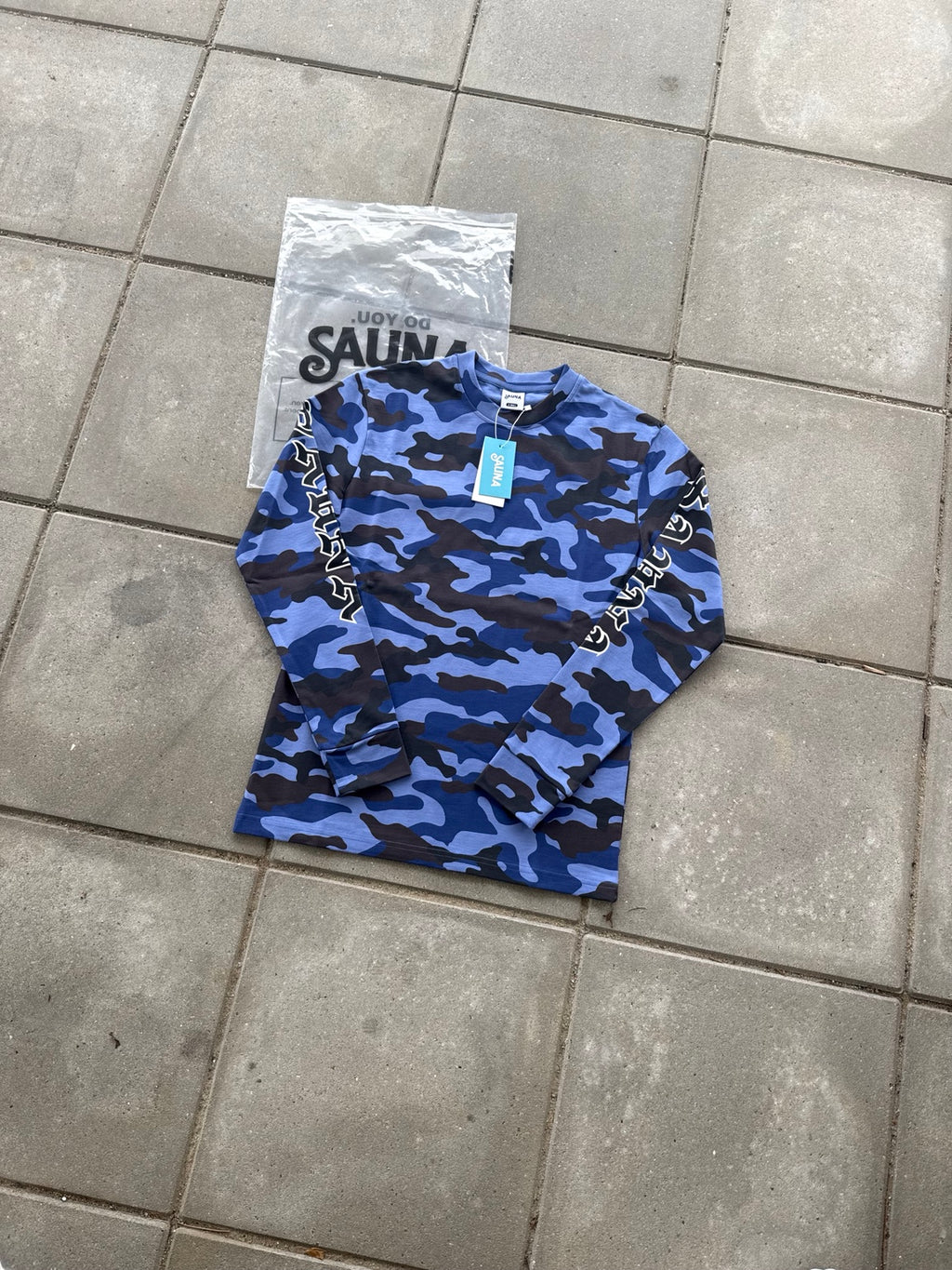 Blå Camo Sauna Longsleeve