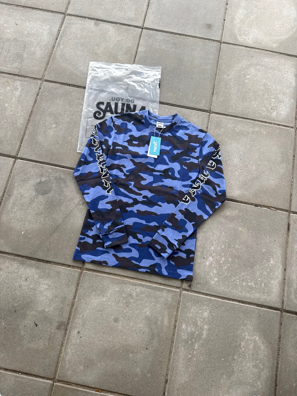 Blå Camo Sauna Longsleeve