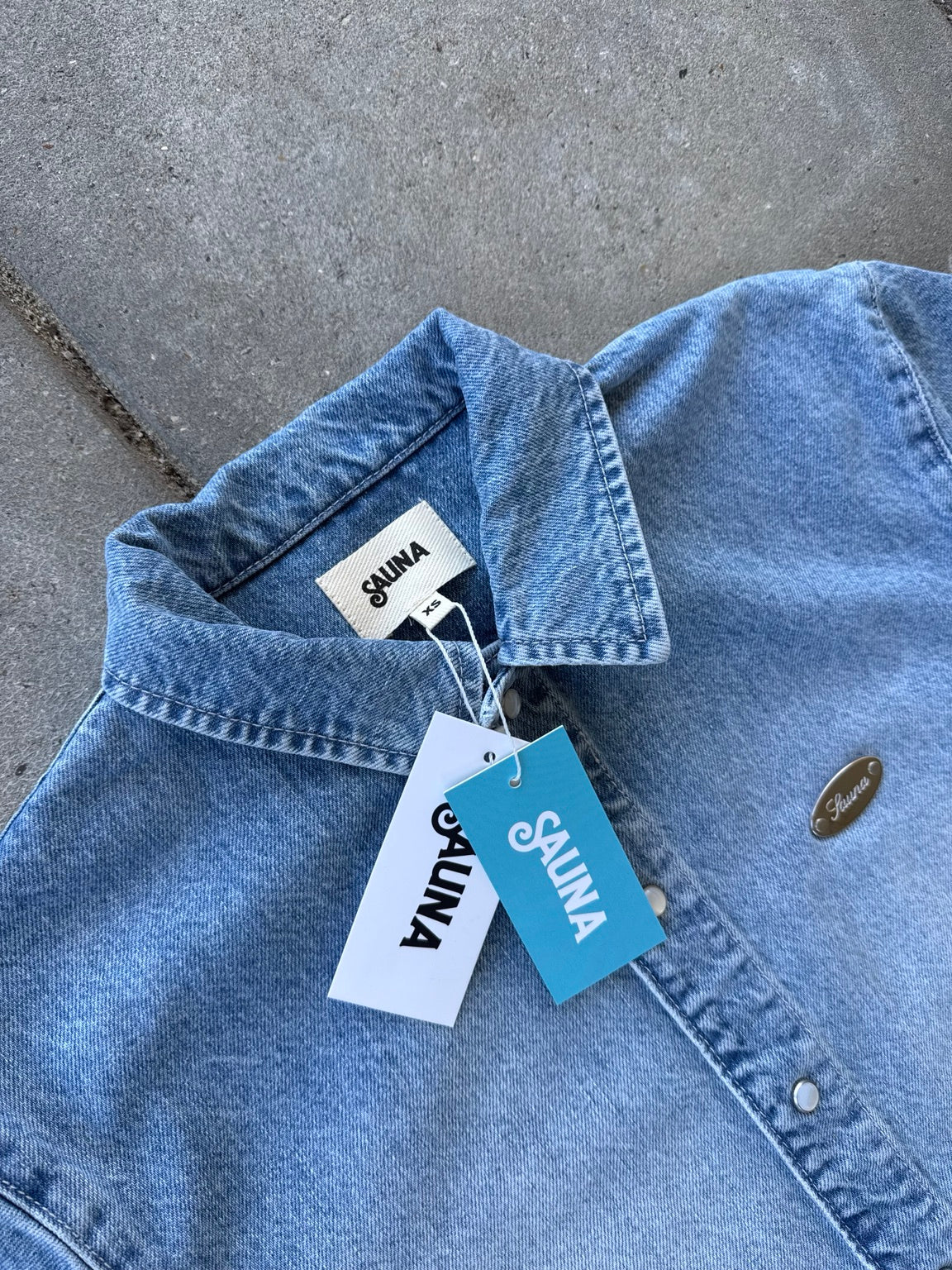 Sauna Denim T-shirt – detail